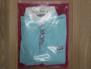 Grip seal zipper plastic bags for clothes / apparel packaging front clear