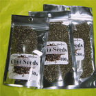 Fashionable Stand Up Food Packing k Bag / Side Sealed Chia Seeds Bag