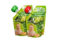 Vivid Printing Baby Food Spout Pouches With Bottom Gusset And Corner Spout