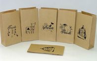 Craft Paper Bag Customized Paper Bags For Take Away Fast Food / Bread / Shopping Bag
