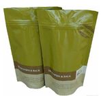 PET / AL / PE k Tea Bags Packaging , Stand Up Resealable Pouches Custom Size