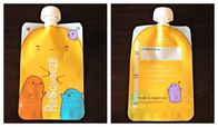Light Blue Baby Food Spout Pouch Packaging with Bottom Leak Proof Zipper and Round Corner