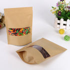 Food grade customized Kraft Paper Packaging with clear window , FDA / SGS