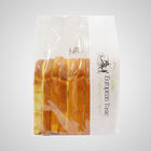 White Kraft Paper Bag For Bread / Stand Up Pouches With Mylar And Clear Window