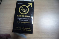 Sex Enhancement Pill Packaging Display Box and Blister Card ERECT-MAN Paper Card