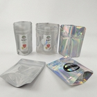 Resealable Childproof Ziplock Packaging Bags Clear Front Foil Back Edible For Food
