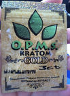 Custom kratom herbal incense packaging / 3ct OPMS capsules kratom bag