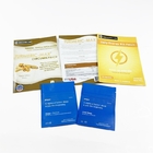 Biodegradable Foil Kraft Paper Empty Sachet Bags Cosmetic Samples Three Side Sealed Bag