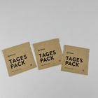 Custom Printing Biodegradable Kraft Paper Bag MOPP 3 Side Sealed Bags