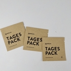 Custom Printing Biodegradable Kraft Paper Bag MOPP 3 Side Sealed Bags