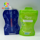 k transparent spouted pouches packaging for fruit juice / milk