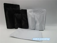 Foil lined plastic coffee bags with degassing valve for 250g coffee powder packaging with zipper