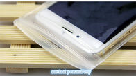 Soft surface PVC zipper pouch , EVA Plastic Pouches Packaging bag for iphone packaging