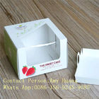 Gift 350g White Display Paper Box For Chocolate Packaging With Window