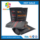 Free sample stand up k for 750g whey protein powder packaing with tear notch