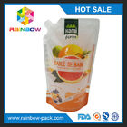 Resealable Plastic Pouches Packaging Printed Liquid Stand Up Spout Pouch With Zipper