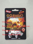 New Design gold silver go Rhino 30k pills 3D Card With rhino toy, Male Energy Enhancer packaging rhino shape container