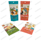 Transparent Animal Treats Packages Stand Up Zipper Bags Food Grade Material Bags