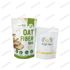 Biodegradable Pouches Custom Kraft Paper Stand Up Pouch Resealable Ziplock Protein Powder Bags
