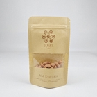Customized Free Sample Custom Logo All Sizes Eco White Kraft Paper Stand Up Pouches Bags For Tea Nuts Coffee