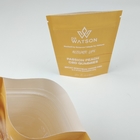 MOPP Compostable Kraft Paper Bag Custom Standing Pouch Zipper Moisture Proof For Food