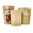 Biodegradable Smell Proof Packaging Bag With Window White Kraft Paper Bags for Tea Cookie Cake Nuts Edibles Powder Pet F