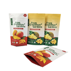 Custom Food Grade PLA Brown Kraft Paper Bags Mangoes Powder Food Pet Treats Edible Packaging Bags Mylar With Zipper