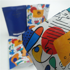 Custom Printed Flat Bottom Snack Pouches Matte Surface Finish Snack Bag Packaging Customized