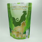 Resealable Plastic Pouches Packaging , Zipper Pet Food Bag For Animal Supplement