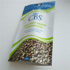 Matte White Hemp Seeds Resealable Packaging Bags , Plastic Pouch Packaging