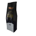 Custom 250g 500g 1kg square block flat bottom k coffee bean packaging bag