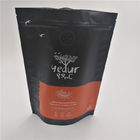 Custom Printed stand up Foil Laminated Black Mylar k Bags for sanck candy coffee cookie