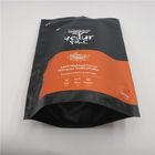 Custom Printed stand up Foil Laminated Black Mylar k Bags for sanck candy coffee cookie