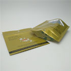 Aluminum Foil Pouch Packaging For Etizolam Pellets With Hang Hole , Reclosable Doypack incense herbal tea pacakging