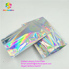 Reusable stand up holographic foil bag without printing for cosmetic or salts packing