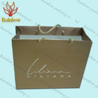 Recycled Kraft Customized Paper Bags With Handles For Shopping