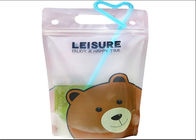 100ml / 200ml  Transparent Stand Up Pouches Full Color Printing With Zipper