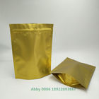 Gold Laminated Aluminum Plastic Pouches Packaging 25g / 50g / 100g For Tea