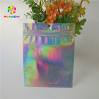 Brightly Laser Cosmetic Packaging Bag  With Clear Front / Back Holographic
