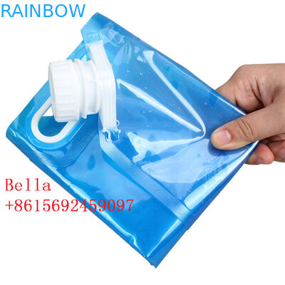 4L / 5L Spout Pouch Packaging High Barrier Moisture Proof With Big Cap Handle
