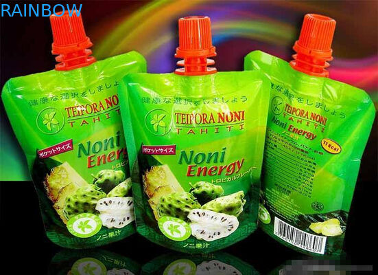 Fruit Juice Spout Pouch Packaging With Cap