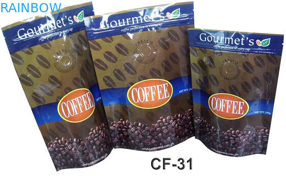 100 micron Foil Bag Packaging Customized PET / AL / PE For Coffee