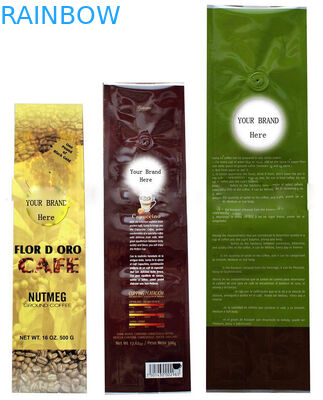 OEM PET / AL / PE Coffee Valve Foil Bag Packaging with Zip Lock