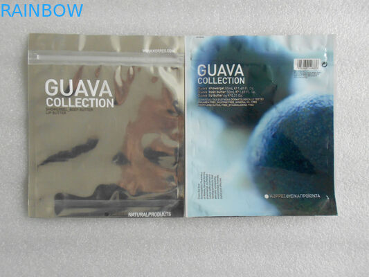 PET / AL / PE Oil - Resistance Cosmetic Packaging Bag With Flat, Stand Up Cos01