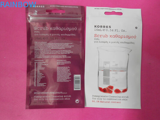 Customized Flat Cosmetic Packaging Bag With PET / AL / PE, OPP / AL / PE