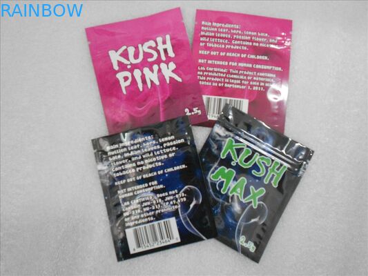 Water - Proof 100 micron PET / VMPET / PE Herbal Incense Packaging