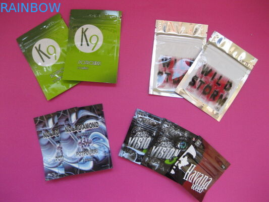 OEM Customized Herbal Incense Packaging Bags with Zip Lock