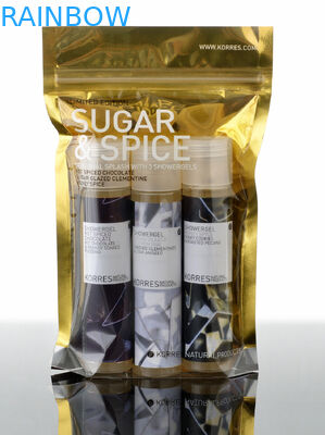 Recycle Foil Bag Packaging , Clear Front and Back Foil Zipper Mylar Food Bags