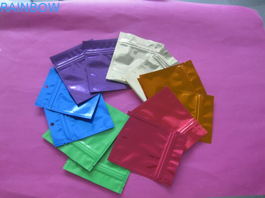 Plain k Mylar Food Snack Bag Packaging with Tear Notch