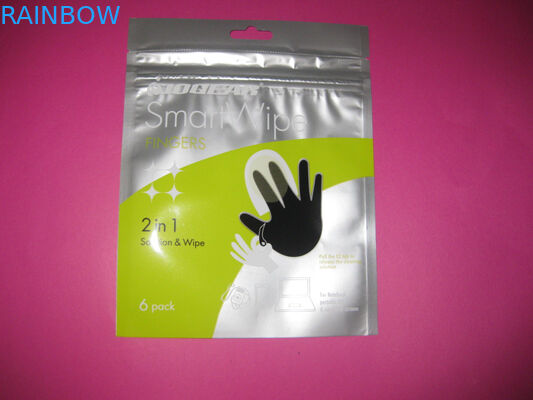 Eco Friendly Aluminum Foil Pouch Packaging With Zip Lock For Bean